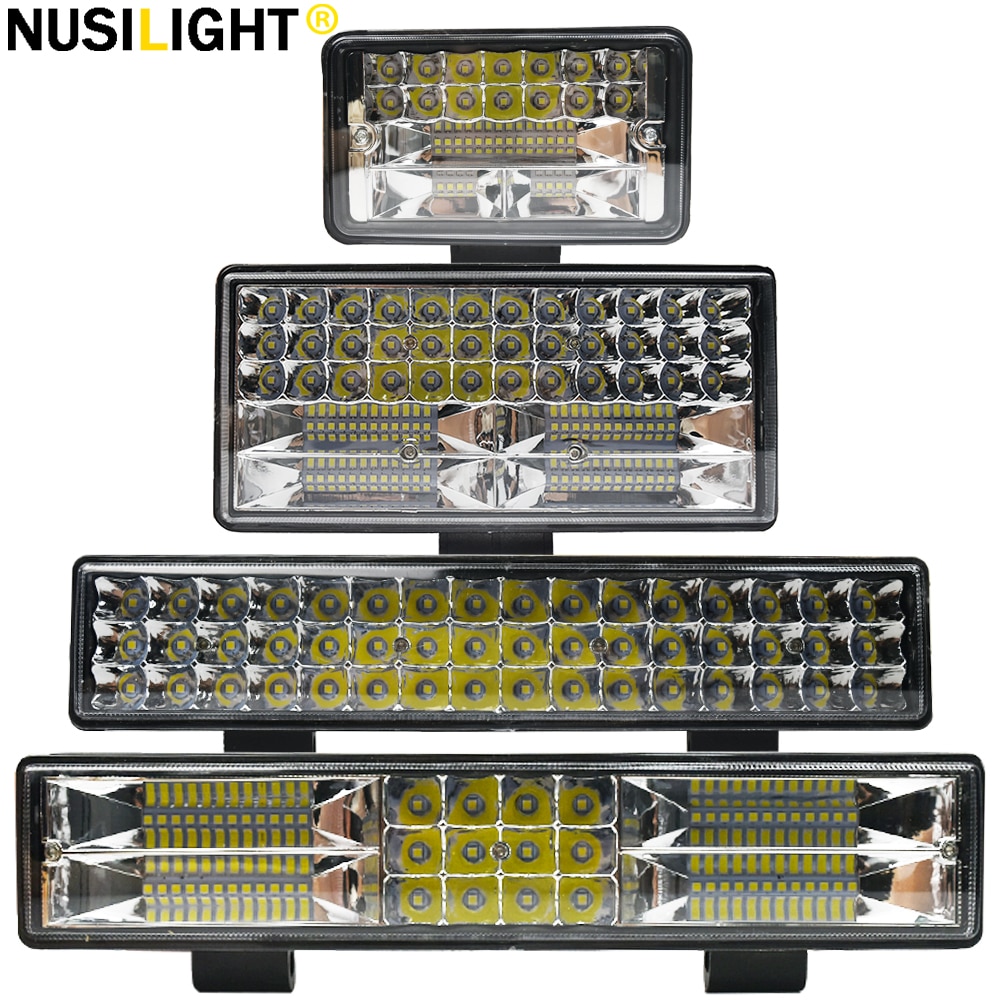 Bil led arbeidslys bar 12v 4 x 4 24v offroad suv lastebil traktor tåkelampe dampskip gravemaskin bulldoser kran hogstmaskin frontlykt