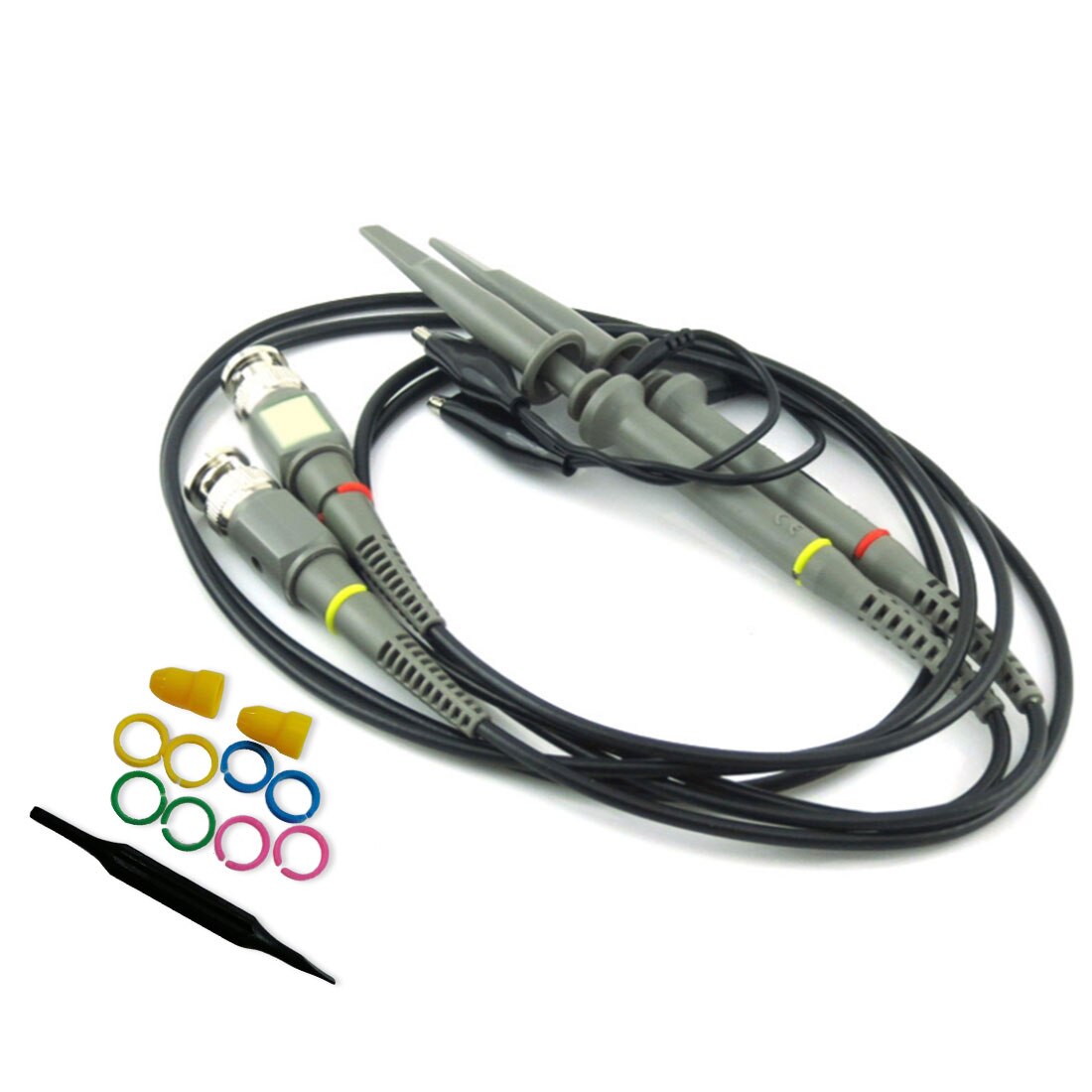 Pocket-size Digital Oscilloscope Kit DIY Parts for Oscilloscope Electronic Learning Set Fully Assembled Handheld: Test Probes