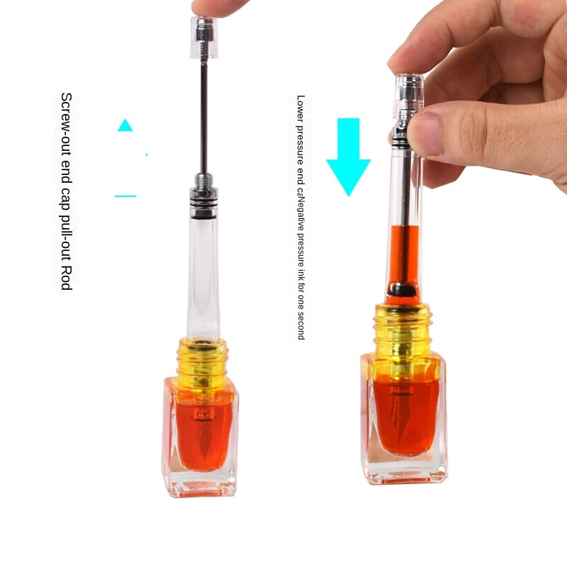3013 Vacuum Fountain Pen Paili 013 Transparent EF/F Nib 0.38/0.5mm Ink Pen Business