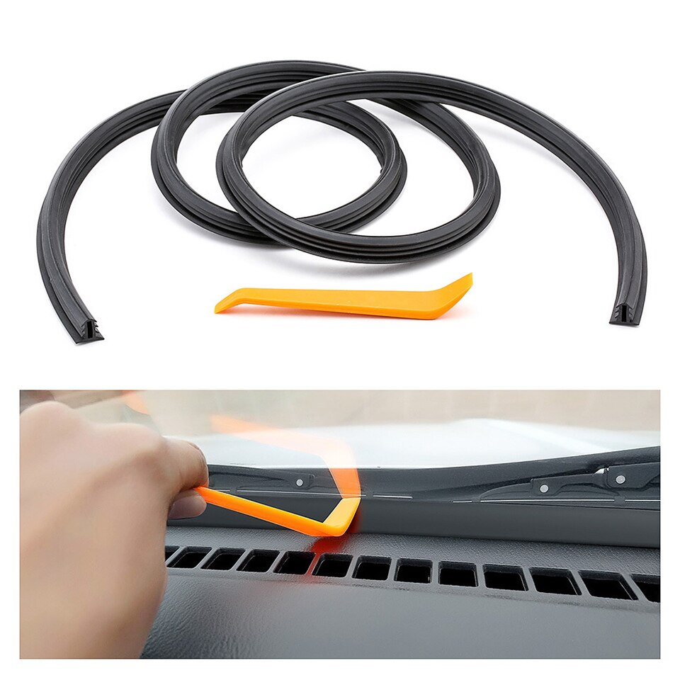 Auto Dashboard Afdichtstrip 1.6M Tochtstrip Rubber Afdichtingen Auto Afdichting Strips Auto Voorruit U Vorm Geluidsisolatie Seal Strip