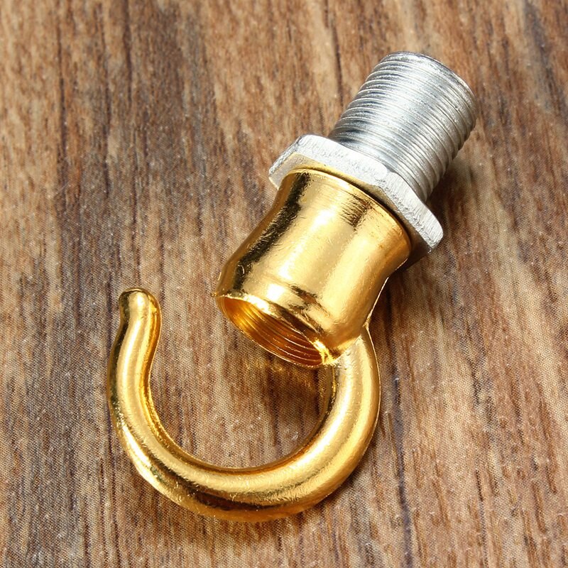 10mm -säikeinen  m10 retro -antiikki -vintage -metallikatto -ruusuvalo kattokruunu, jossa ruuviliittimet, jotka avaavat sileän tyylin: Kultainen