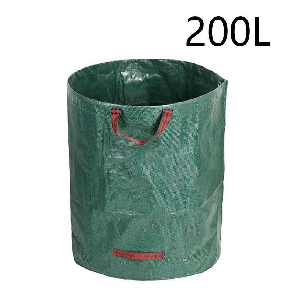 120/200L Opvouwbare Tuin Vuilnis Afval Container Opbergtas Herbruikbare Tuin Tas Grote Capaciteit Blad Zak Licht Prullenbak: Licht Groen