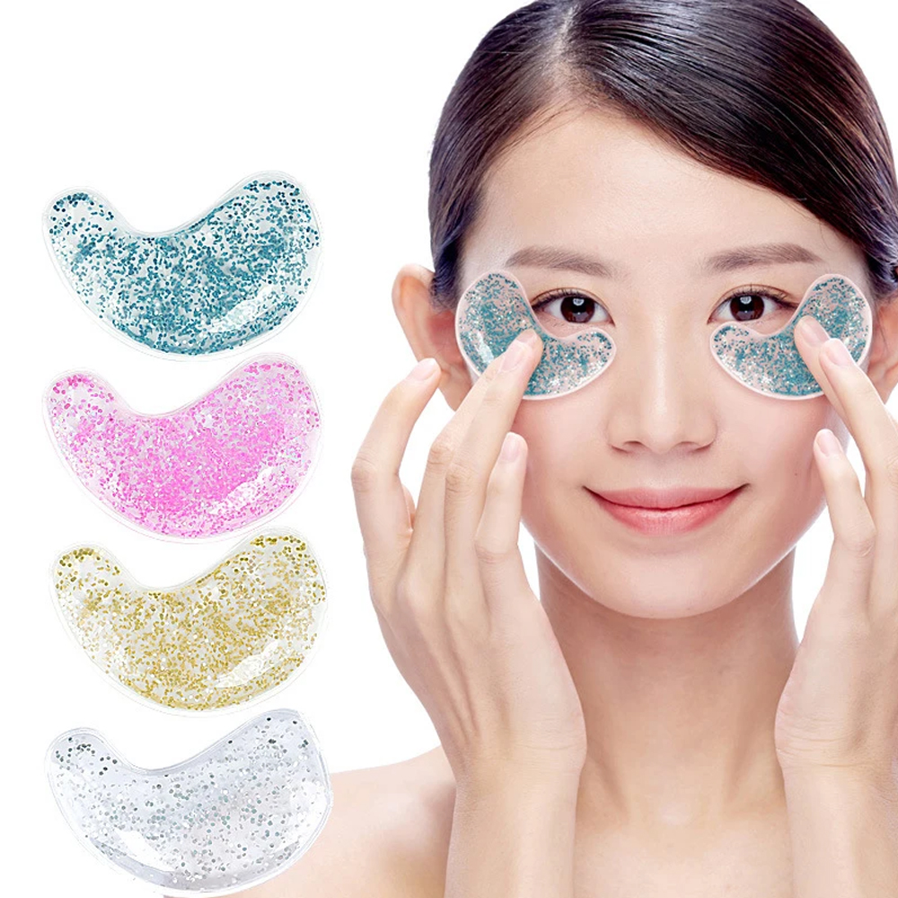 Gel Eye Bag Patch Reusable Gel Eye Ice Pack Cold Eye Patches Reusable Gel Eye Cooler Heater Patches Relieves Puffiness