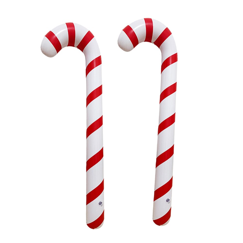 Halloween PVC Inflatable Blow Up Cane Walking Stick Crutch Party Fancy Accessory Christmas X'Mas Festival Crutch Toy