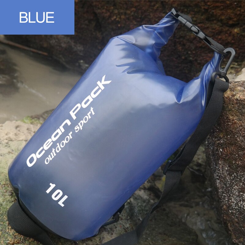 Na świeżym powietrzu 5L 10L 15L 20L worek wodoszczelny Dry Bag opakowanie worek basen Rafting kajak rzeki kajakarstwa Trekking pływający żeglarstwo wodoodporna: Blue-5L