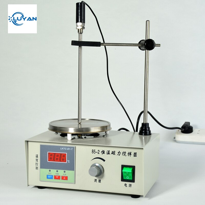 1PC 85-2/2A Lab Mixer Double digital display Heating Constant temperature Magnetic Stirrer 100-2000r/min 220V: 85-2