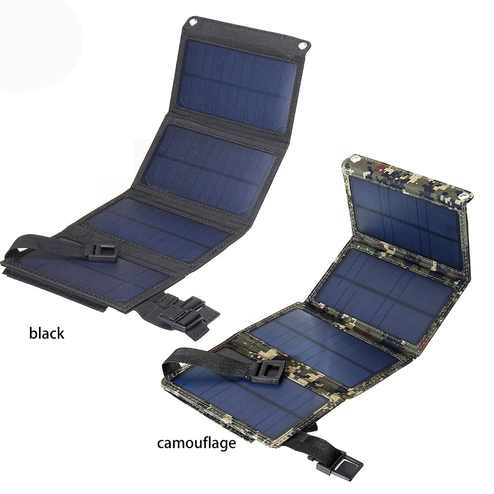 Waterproof Folding 20W Solar Cells Power Bank Battery Charger 5VUSB Output Devices Portable Solar Panels for MobilePhone Outdoor