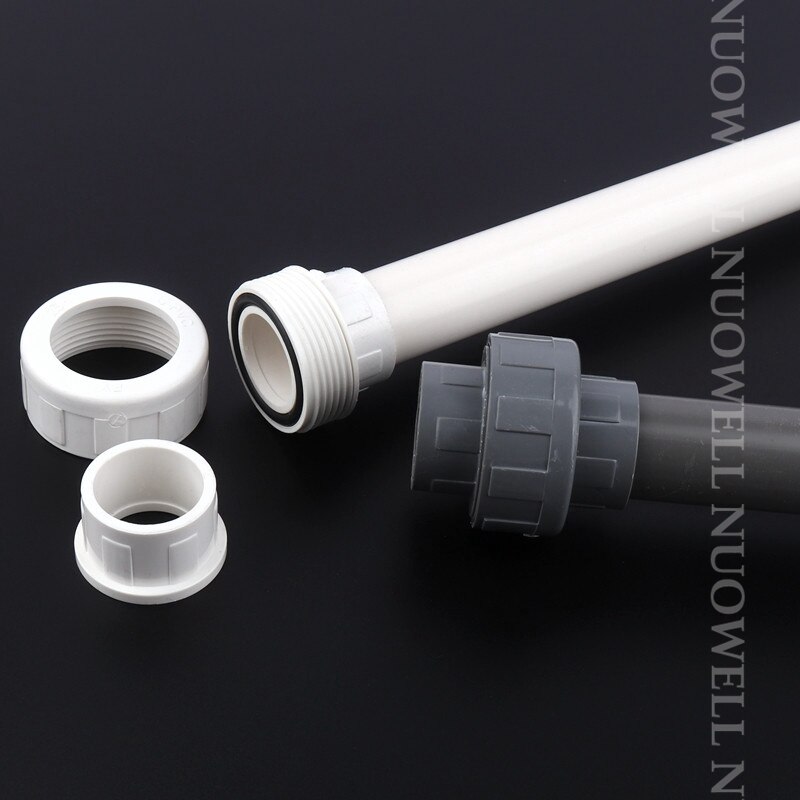 2Pcs PVC Rohr Stecker 20 25 32 40mm Union Anschlüsse Aquarium Tank Wasser Rohr Gleich Armaturen Bewässerung Garten wasser Anschluss