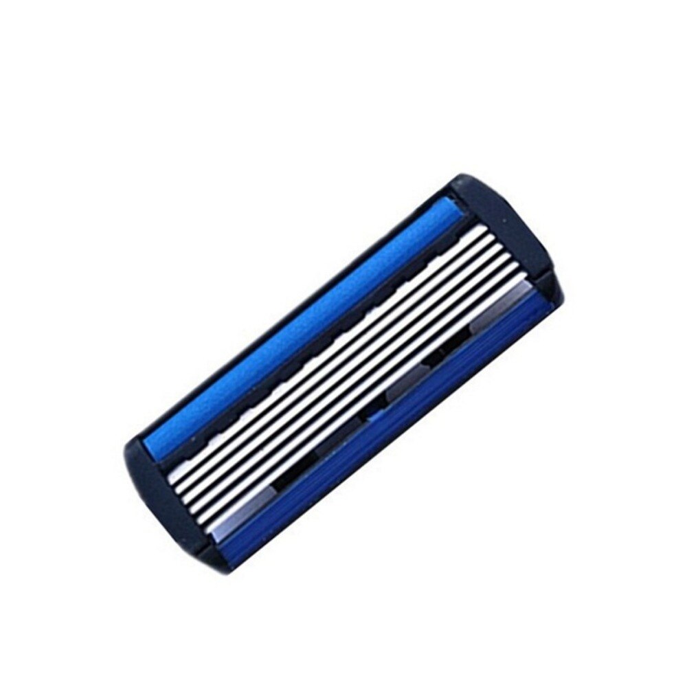 1 pièces barbe rasoir support + 12 pièces 6 couches lames manuel barbe rasoir manuel main sécurité rasoir 6 pièces 6 couches lame ABS Grip anti-dérapant