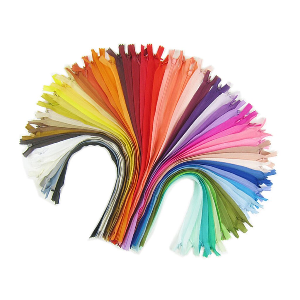 18Pcs 16 Inch Nylon Ritsen Ritsen Gesloten Einde Ritsen Voor Naaien Kleding Tassen