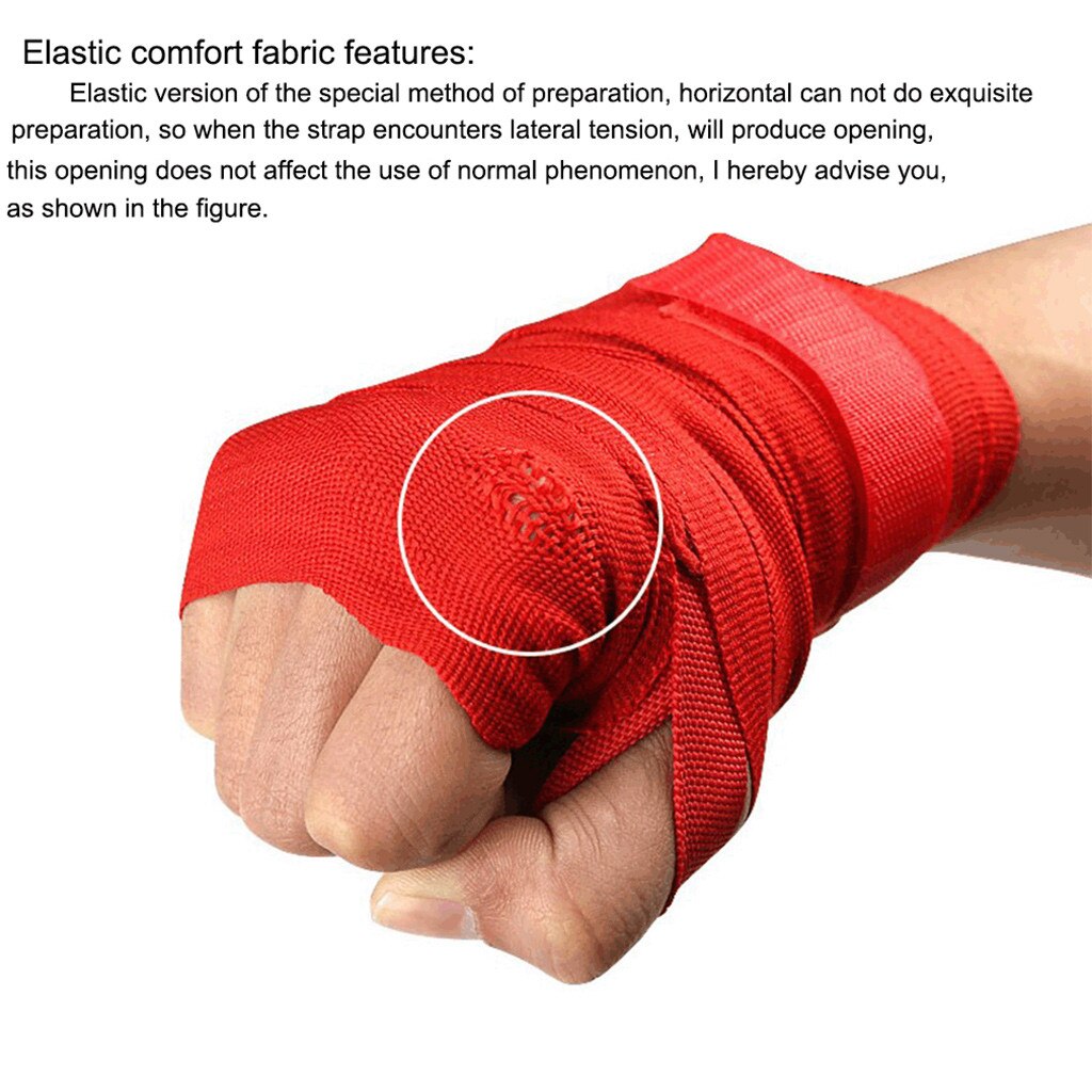 2.5 m Hand Wraps Boksen Sanda Pols Bandages Band Pad Handschoen Gym Comfortabele katoenen Bescherming Stretch Vuist Laagste prijs