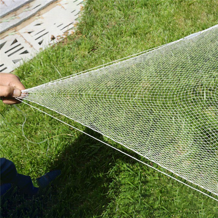 Fishing Net Single Mesh Nylon Durable Braided Float Fishing Trap Cast Folding Fishing Network Gear Fishermen Tools