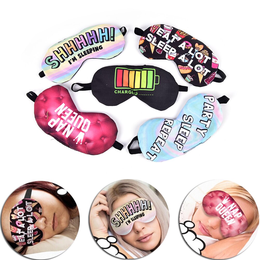1pc sovemaske hvile reise slappe av sovehjelp bind for øynene øyeplaster sovemaske etui sove hvile 3d øyemaske for kvinner jente
