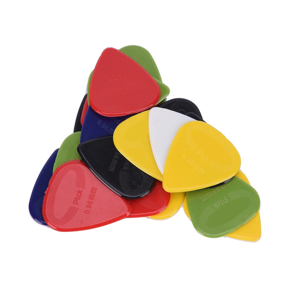 20 pièces guitare choix acoustiques guitare Plectrums 0.96mm d'épaisseur Nylon matériel pics Plectrums guitare Pick accessoires