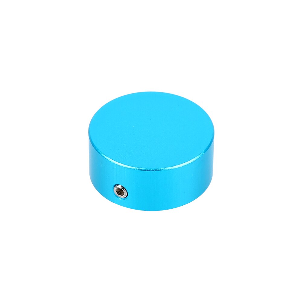1 pacote de efeito guitarra pedal pedal pé tampa do prego efeito pedal almofada capa ferramentas alumínio peças interruptor do pé toppers knob acessórios: Sky blue