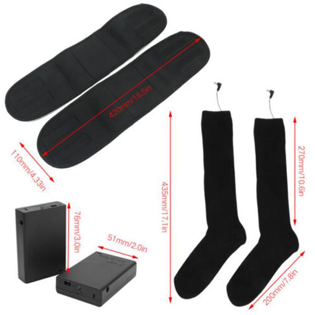 Durable Sports Socks Delicate Winter Heating Socks Rechargeable Battery Electric Heated Socks Feet Warmer