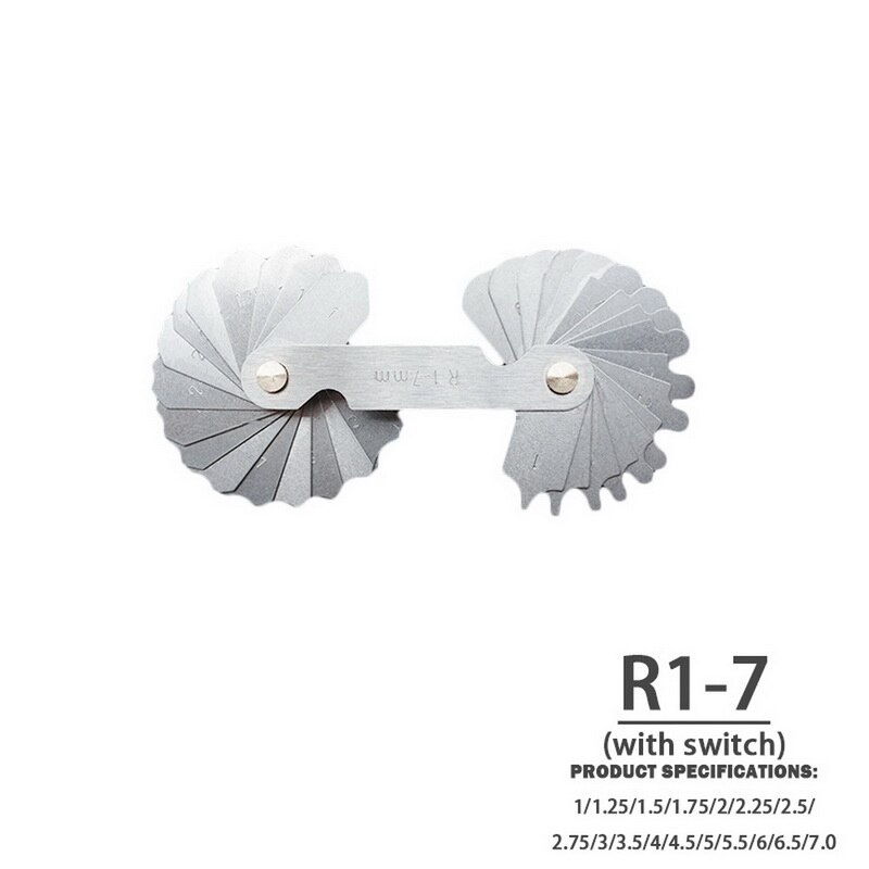 Home Measuring Tools Radius Gauge Stainless Steel Radius Fillet Gage Measuring Tool: G321959