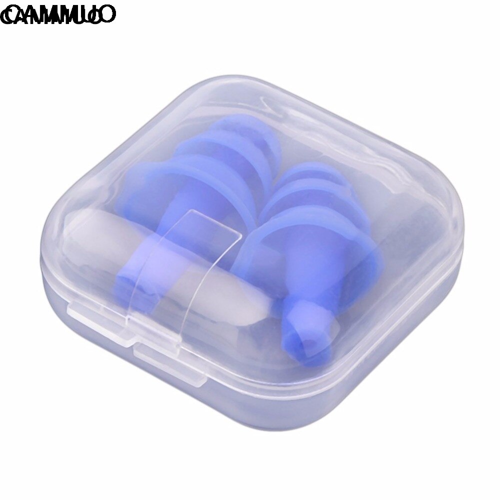 Anulador de ronquidos de ruido auricular tapones para los oídos de espuma blanda de sonido oído protección Anti ruido durmiendo de reducción de ruido