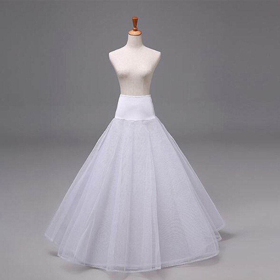 A Line Petticoats for Girl Woman Long Underskirt Crinoline Peticoat Pettycoat for Wedding Evening Dresses: Style3