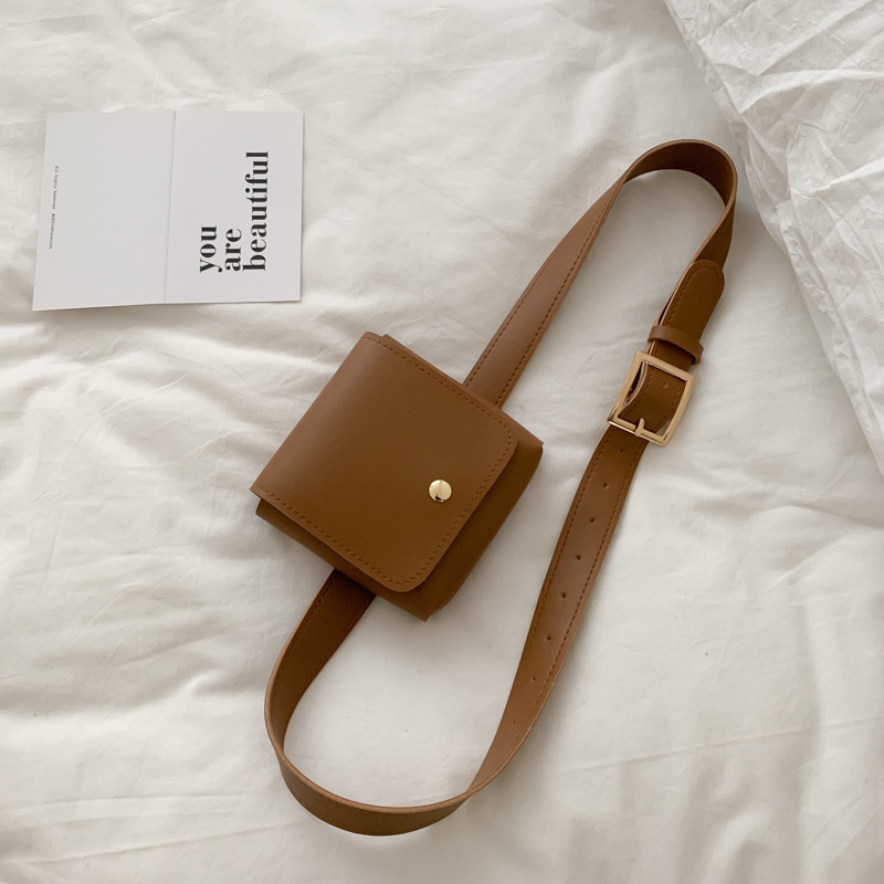 Crossbody Tassen Voor Vrouwen Casual Mini Messenger Bag Voor Meisjes Pu Lederen Schoudertassen Zwart Riem tas: brown