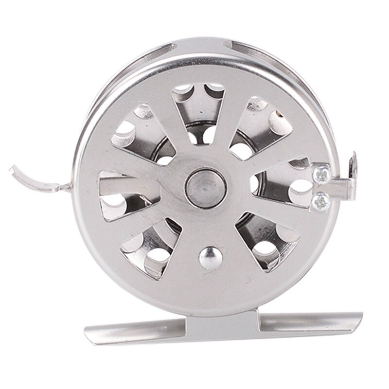 6cm Winter Fly Fishing Reel All Metal Left/Right Hand Ice Fishing Wheel Carp Fishing Accessories
