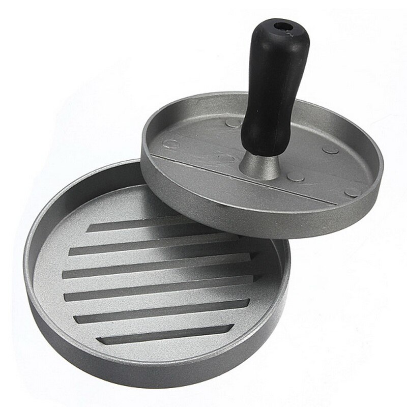 Delidge 1 Set Ronde Vorm Hamburger Druk Aluminium 11 Cm Hamburger Vlees Rundvlees Grill Burger Druk Patty Maker Mold