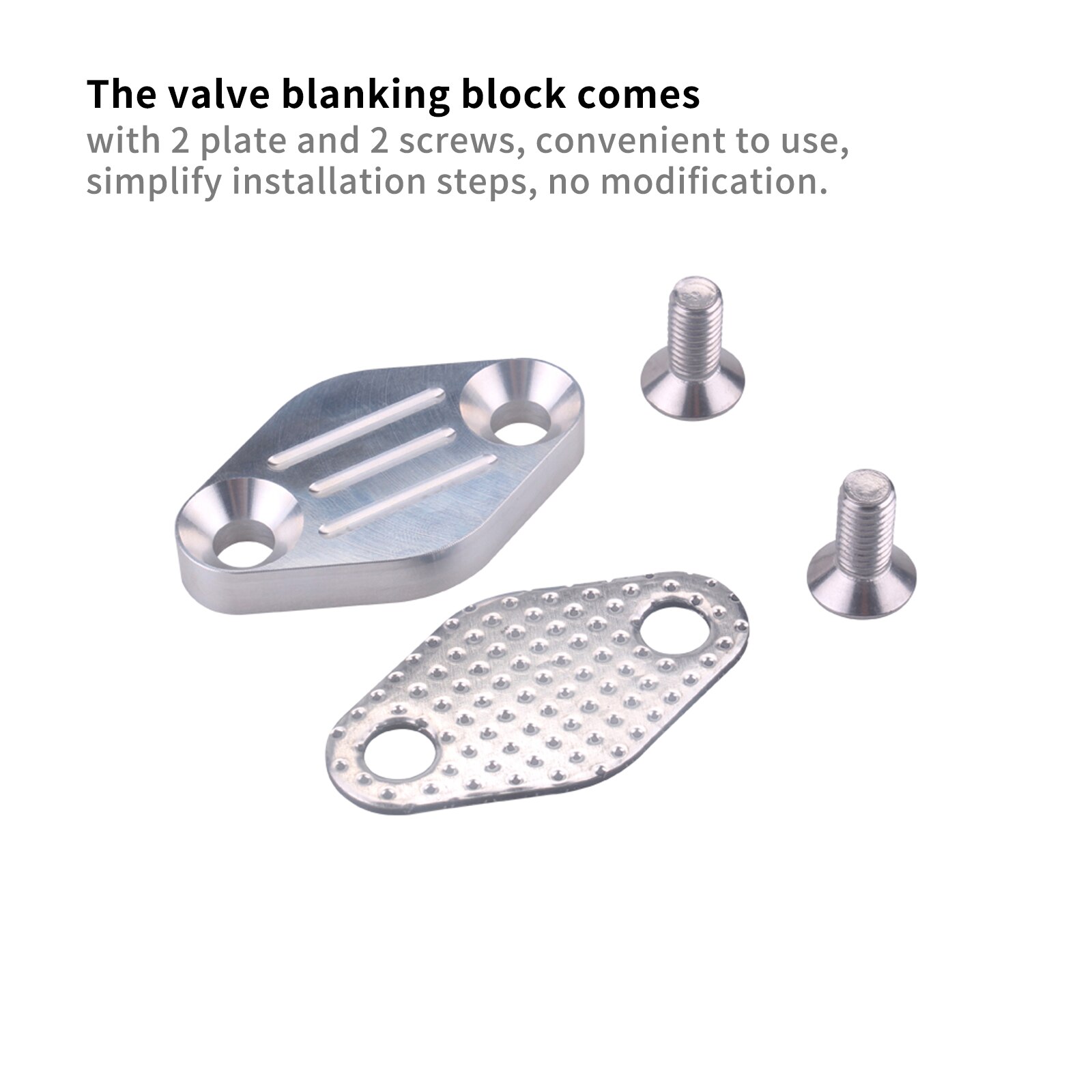 1set/4pcs Universal EGR Car Tube Exhaust Plate Durable Car Block Off Delete Plate Accessory for LS Auto Accessories