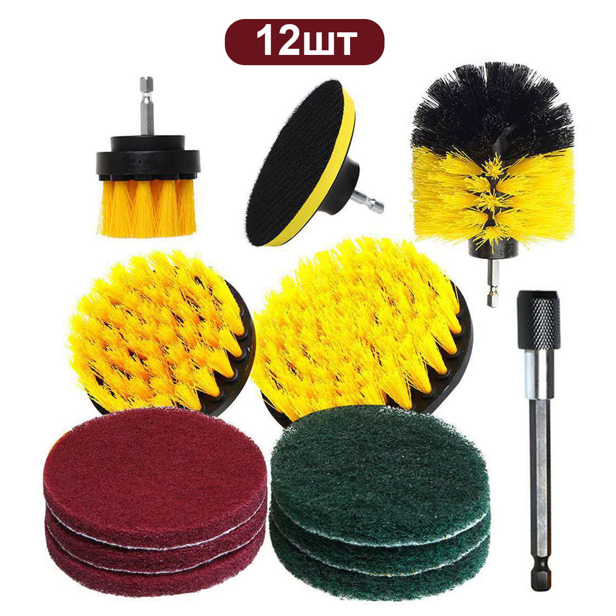 Kit de escova de broca elétrica ferramenta escova de limpeza elétrica para telha do carro escova do banheiro cozinha escovas purificador plástico