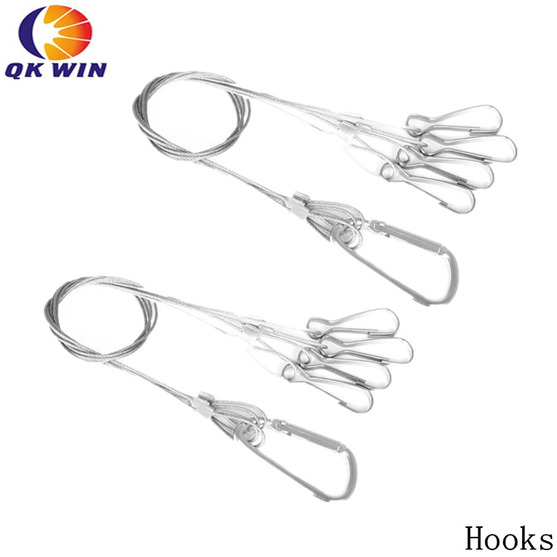 2PCS Light Suspension Kit Stainless Steel Hang Rope Hook Galvanized Steel Cable Hanging lights Grow light Fixtures 10kg/22lbs