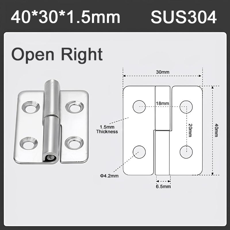 Bisagra desmontable de acero inoxidable 304, bisagra de puerta extraíble para armario, herrajes para muebles: Bronce