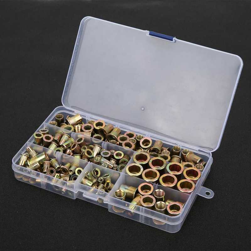 thread repair kit kit / box Mixed Zinc Plated Rivet Nut Threaded Rivet nut Insert Nut M4‑M10 Set screw