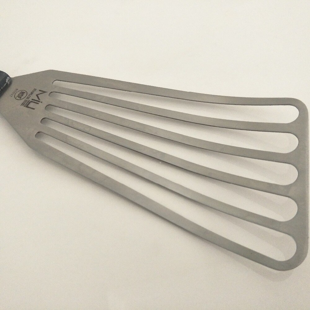 Stainless Steel 11" Thin Flexible Blade - Angled Slotted Turner - (90011)