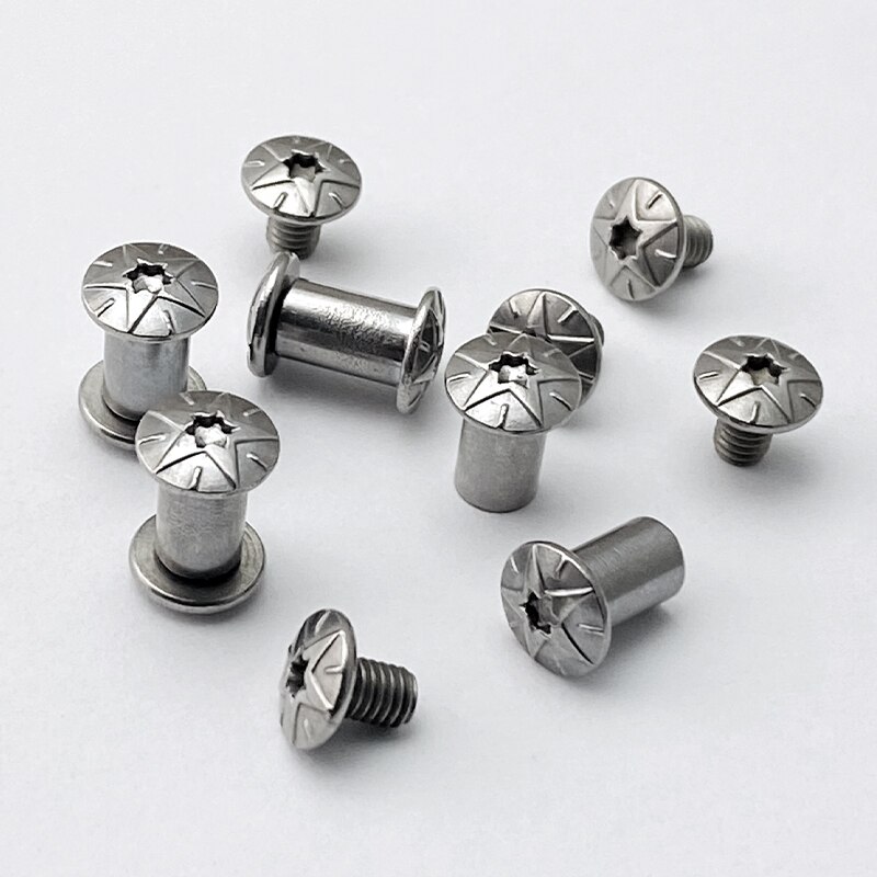 2 stücke Messer griff nieten schrauben Spindel schraube Torx DIY messer welle axt Messer produzieren Zubehör