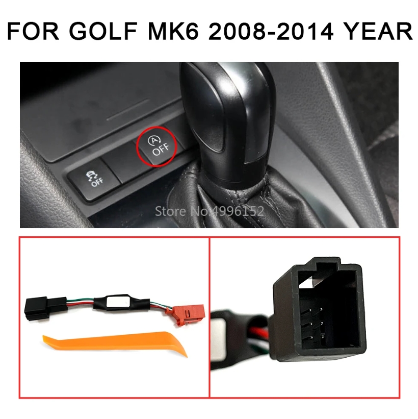 Auto Start Stop Canceller for VW Volkswagen Golf MK7 7.5 MK8 MK6 -2024 Car Stop Start Engine Eliminator Device Disable Cable: PURPLE