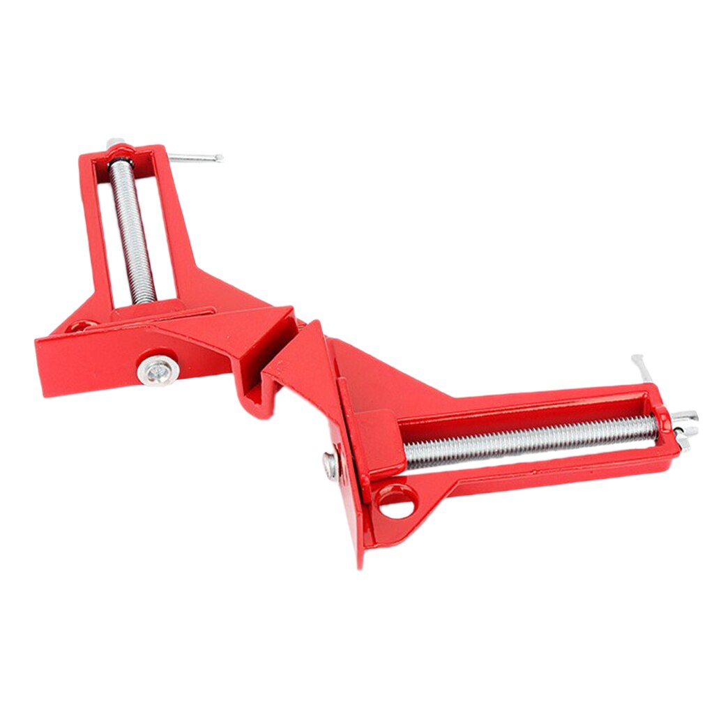 90 Degrees Right Angle Miter Corner Clamp 3" Capacity Picture Frame Jig Red