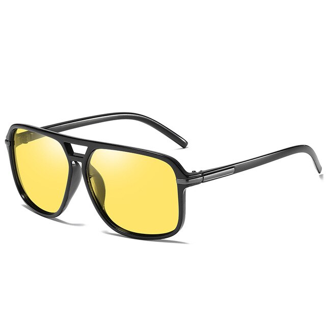 Fenchi mænd nattesyn briller polariseret gul anti-refleks linse solbriller kørsel nattesyn beskyttelsesbriller til bil vision nocturna: 007 c 1