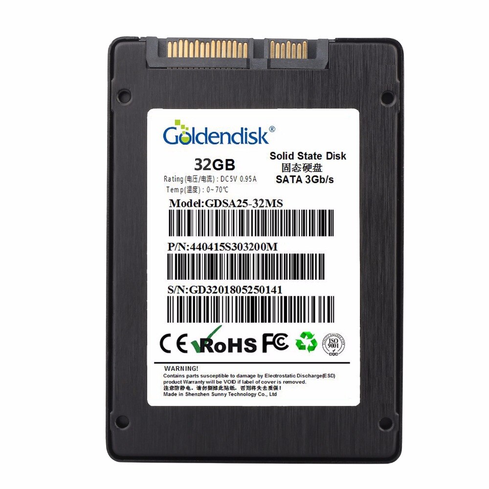 Goldendisk 32GB xbox 360 hdd SATA Card Solid State drive SSD 2 5 Internal Mini pc harddisk plastic casing NAND MLC