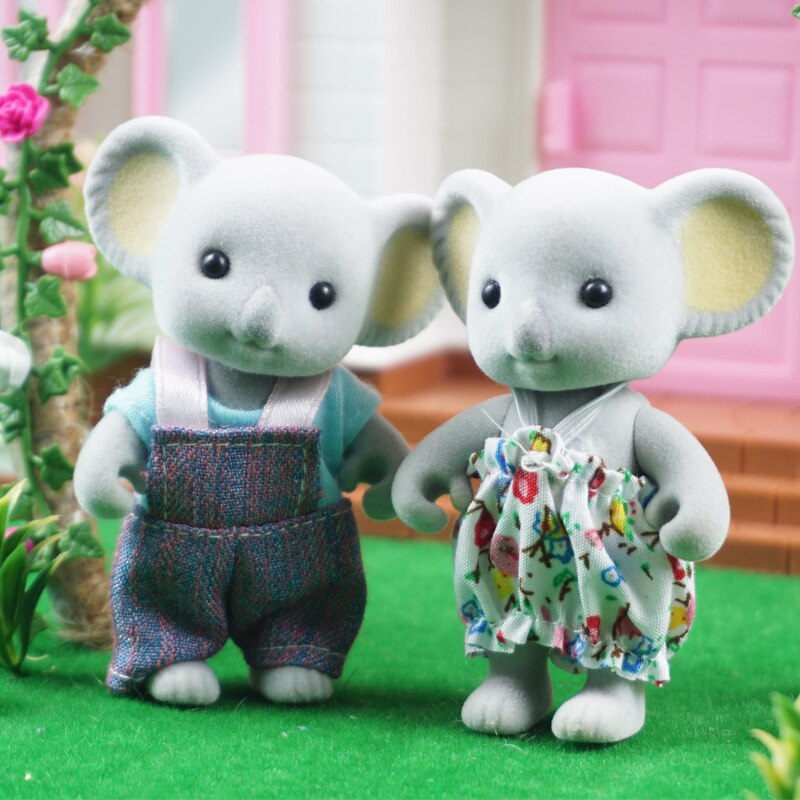 Scala 1:12 giocattolo casa mobili in miniatura 1/12 del coniglio panda della ragazza giocattolo foresta famiglia di animali per bambini di simulazione pretend gioco set