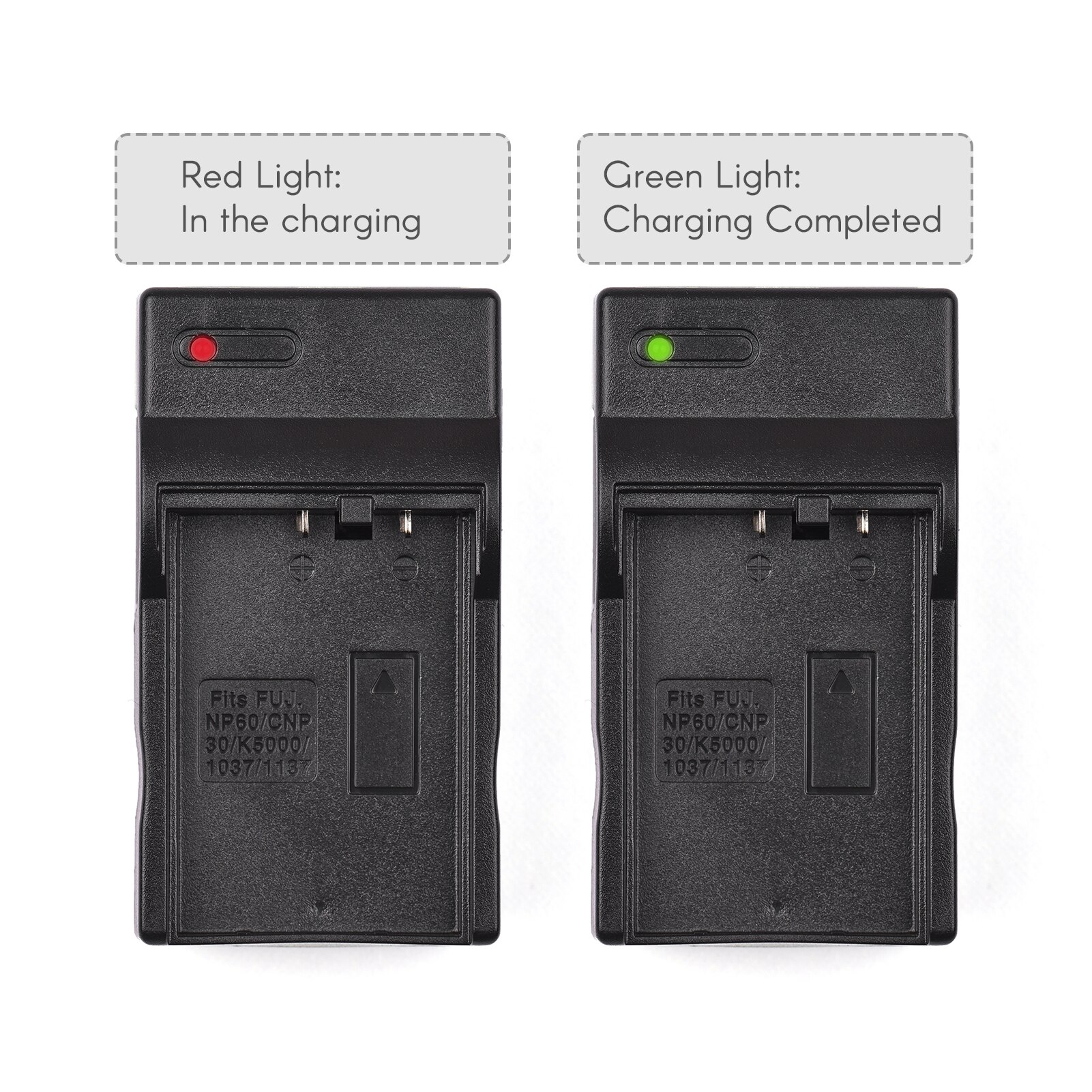 Caricabatterie NP-120 compatibile con le batterie della videocamera digitale ORDRO HDR-AC3/ AC5/ AZ50/ V12/ V7 plus