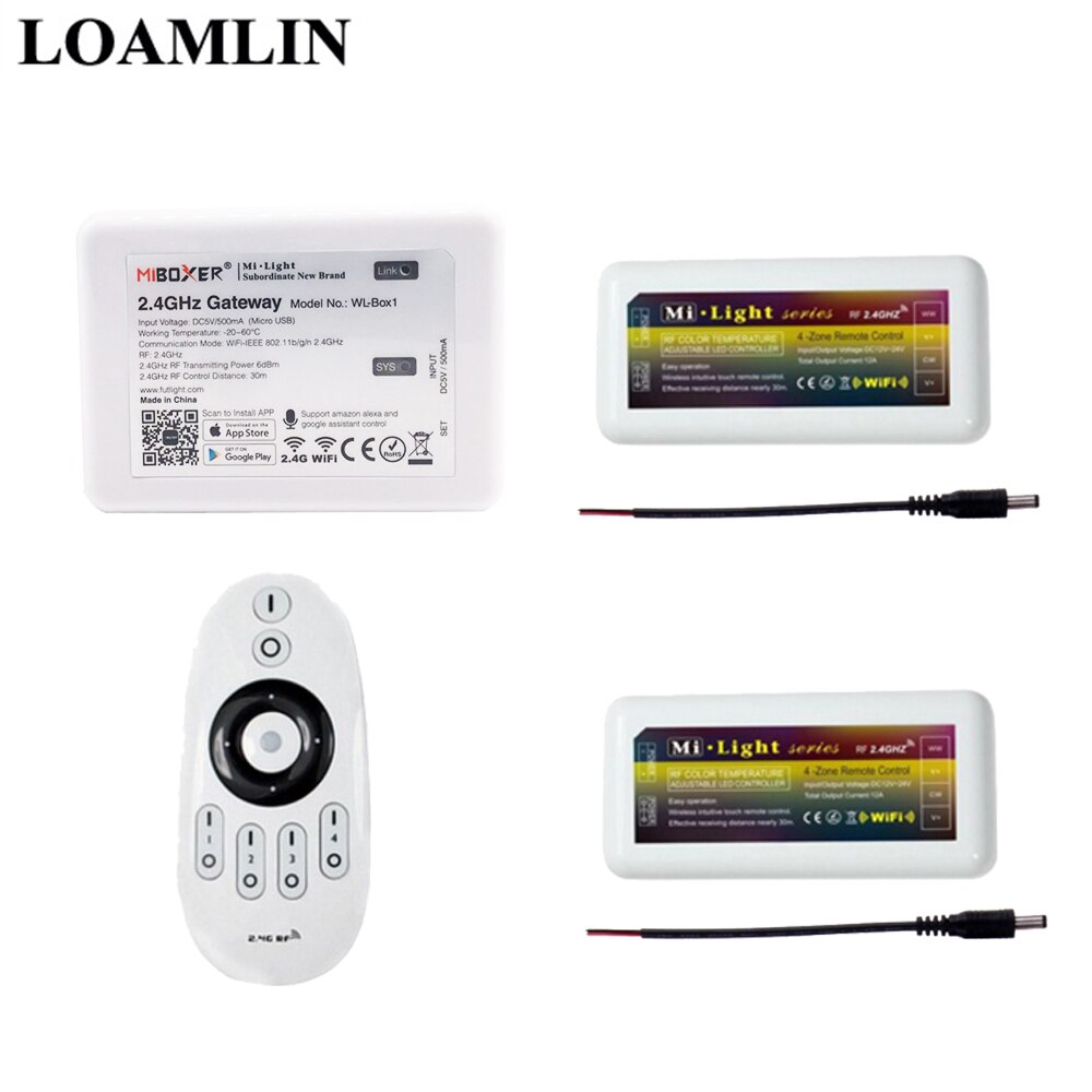 Mi licht CCT Fernbedienung Led-Controller 2,4G Wifi Ibox2 Control CW/WW Led Dimmer Für Farbe Temperatur Led streifen DC12-24V