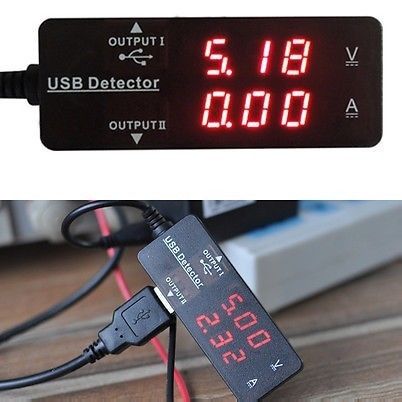 3A USB Charger Detector Volt Amp Digitale led Volt... – Grandado