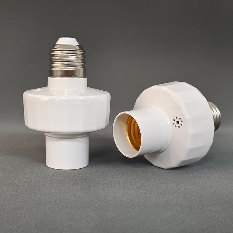 360 stopni PIR indukcyjny czujnik ruchu LED lampka nocna podstawa gniazda E27 AC 85-265V czas opóźnienia regulowany przełącznik: Default Title