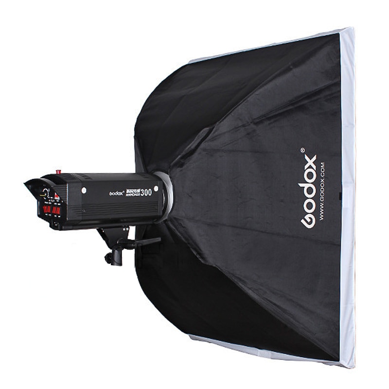 Godox 60cm*90cm speedlite studio strobe flash fotoreflekterende softbox softbox diffuser med gitter til fotograferingslys