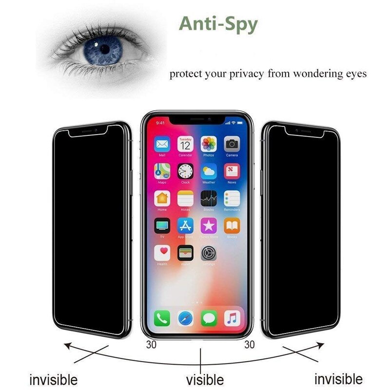 Magtim Prive Screen Protector Voor Iphone 12 11 Pro Max Xs Max Xr Anti-Spy Gehard Glas Voor Iphone 6S 7 8 Plus Privacy Glas