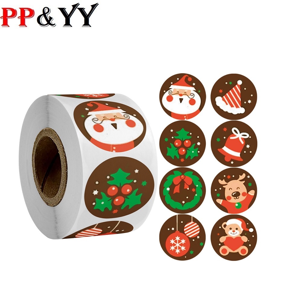 Christmas Stickers Printable Labels Christmas Decoration Wedding Wrapping Sticker Stationery Sticker