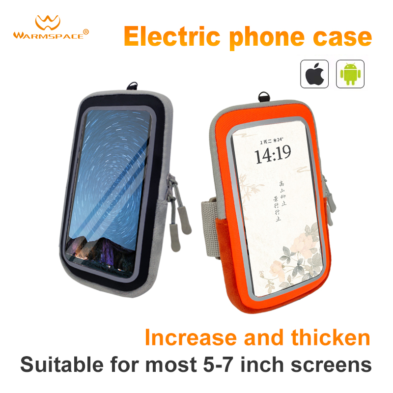 Warmspace elektrisch verwarmde mobiele telefoontas multifunctionele antivrieshoes met touw voor buitenreizen in de winter