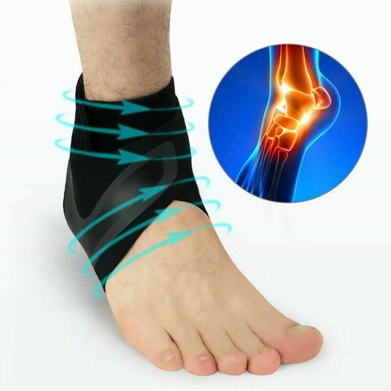 Medische Enkel Ondersteuning Strap Compressie Wrap Bandage Brace Neopreen Sport voet