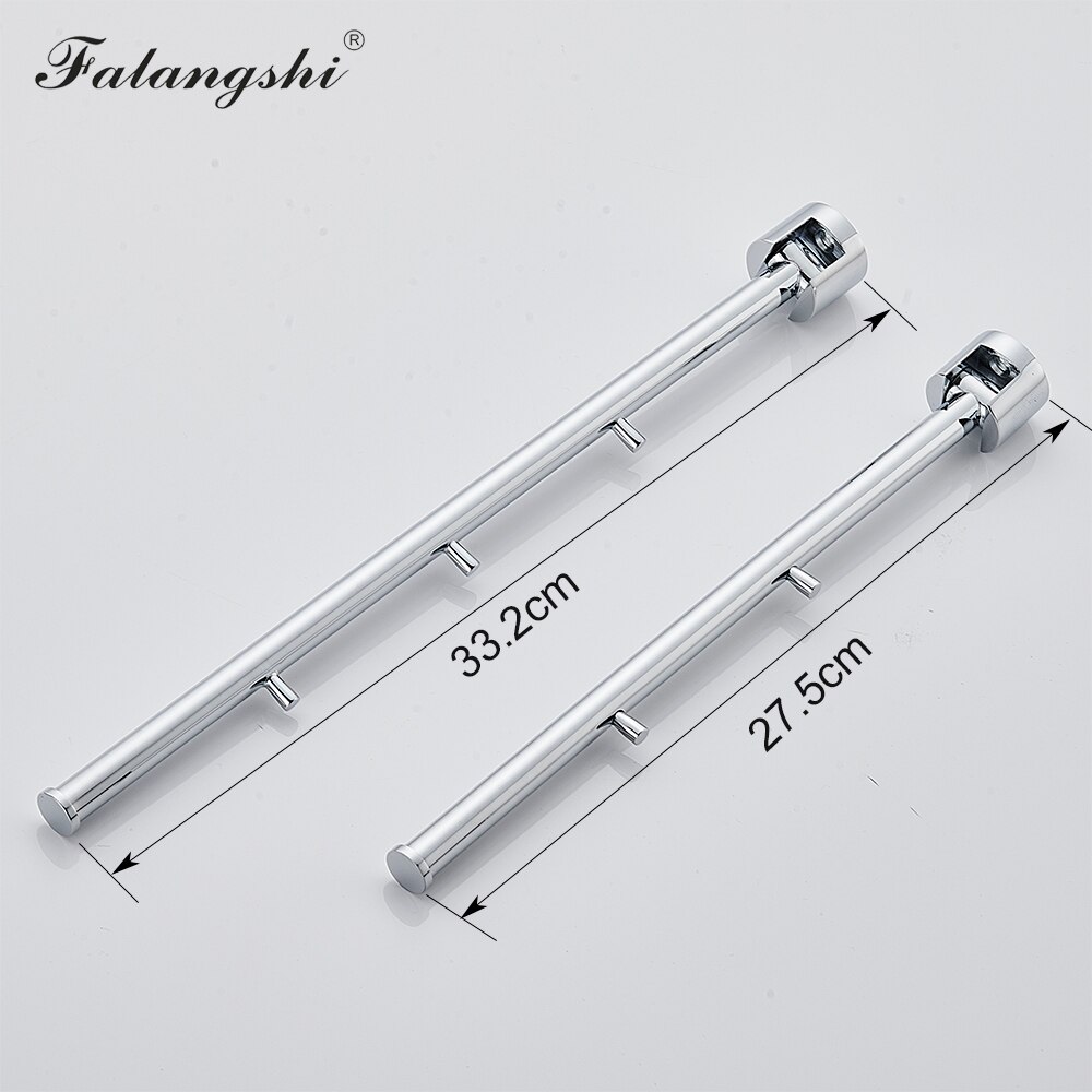 Messing Kledingrek Chroom Gepolijst Swivel Kleerhanger Wall Mount Hanger Droogrek Kleren Organisatie WB3023