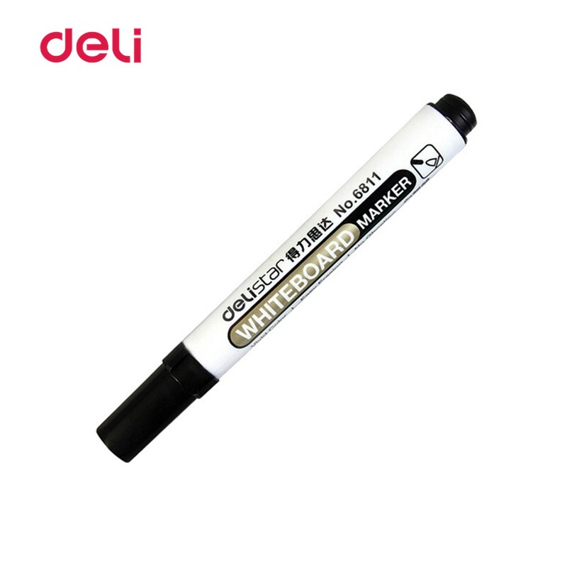 Deli 2Mm Whiteboard Markers Wissen Mark Pen Kinderen Schrijven Tekening Graffit Geen Ghosting Pen Kantoor School Briefpapier