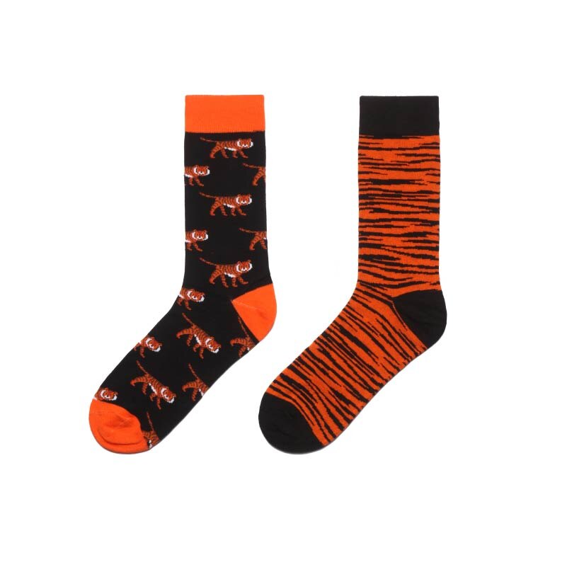 Calcetines alegres de algodón para hombre, medias coloridas de skateboard, divertidas, hip hop, de punto, yin y yang, informales: 13